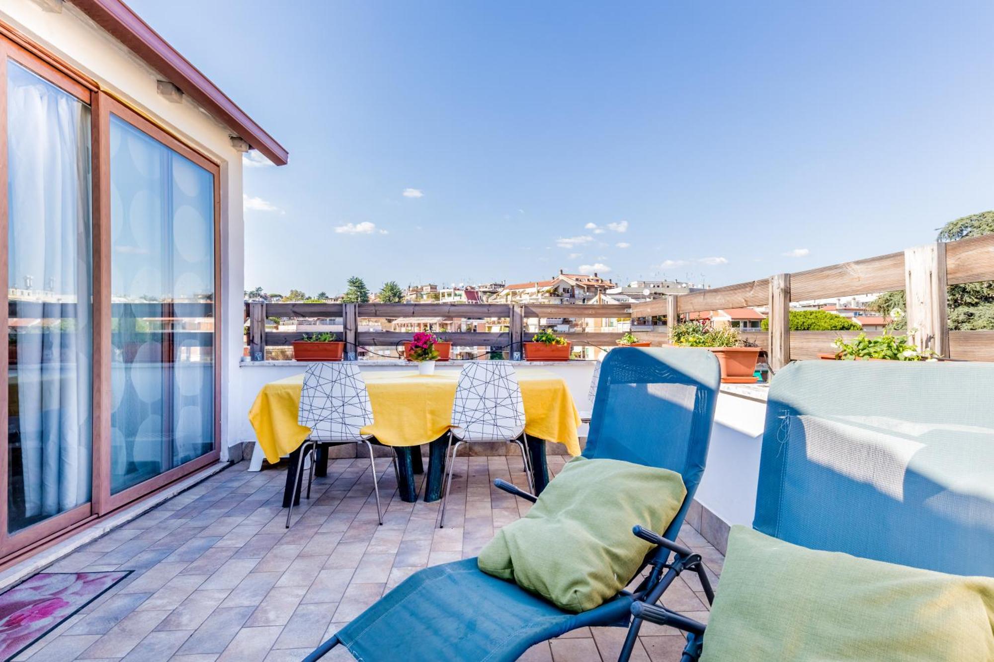 Attico Trilocale In Zona Farnesina Apartment Roma Ngoại thất bức ảnh