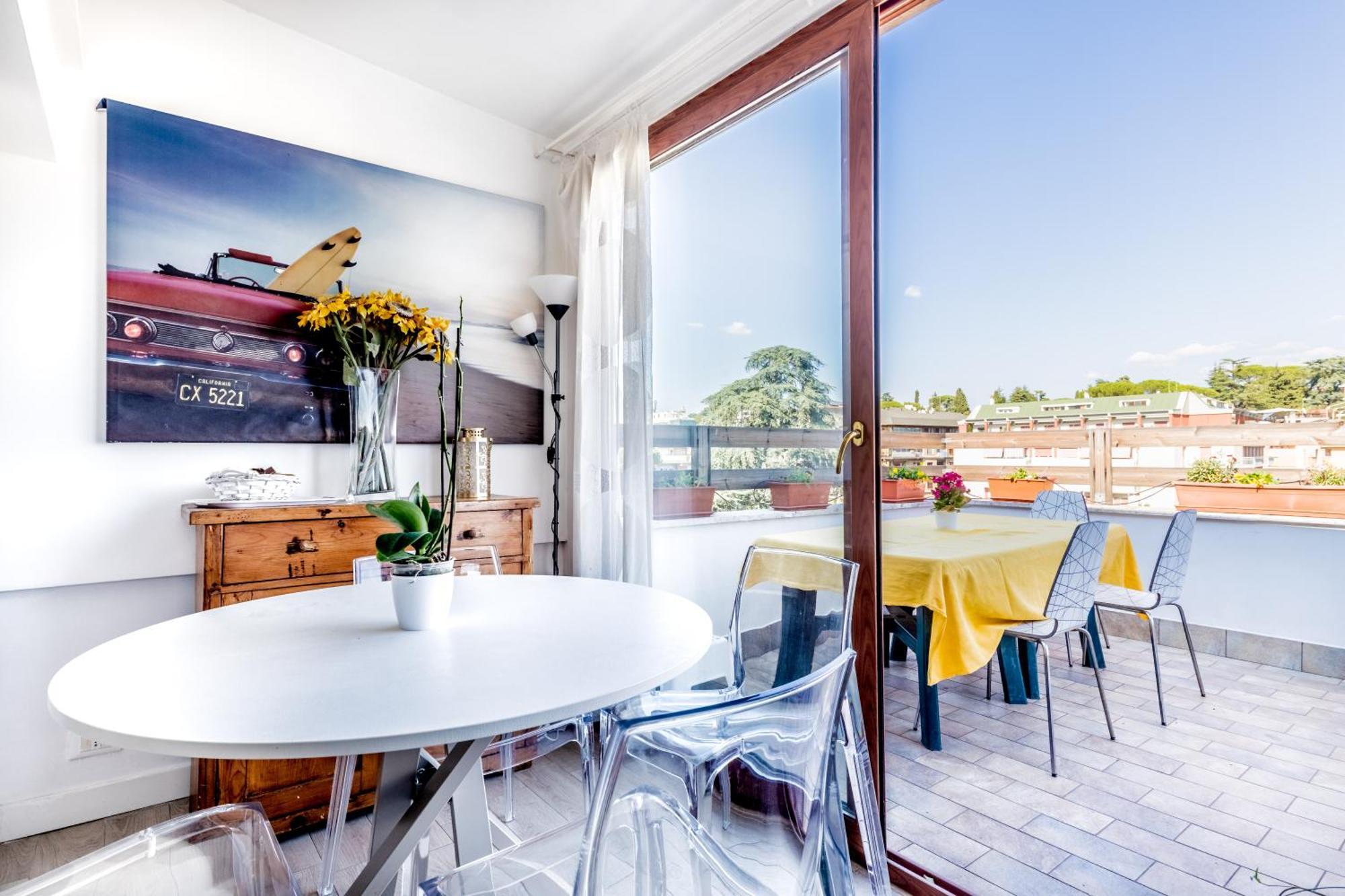 Attico Trilocale In Zona Farnesina Apartment Roma Ngoại thất bức ảnh