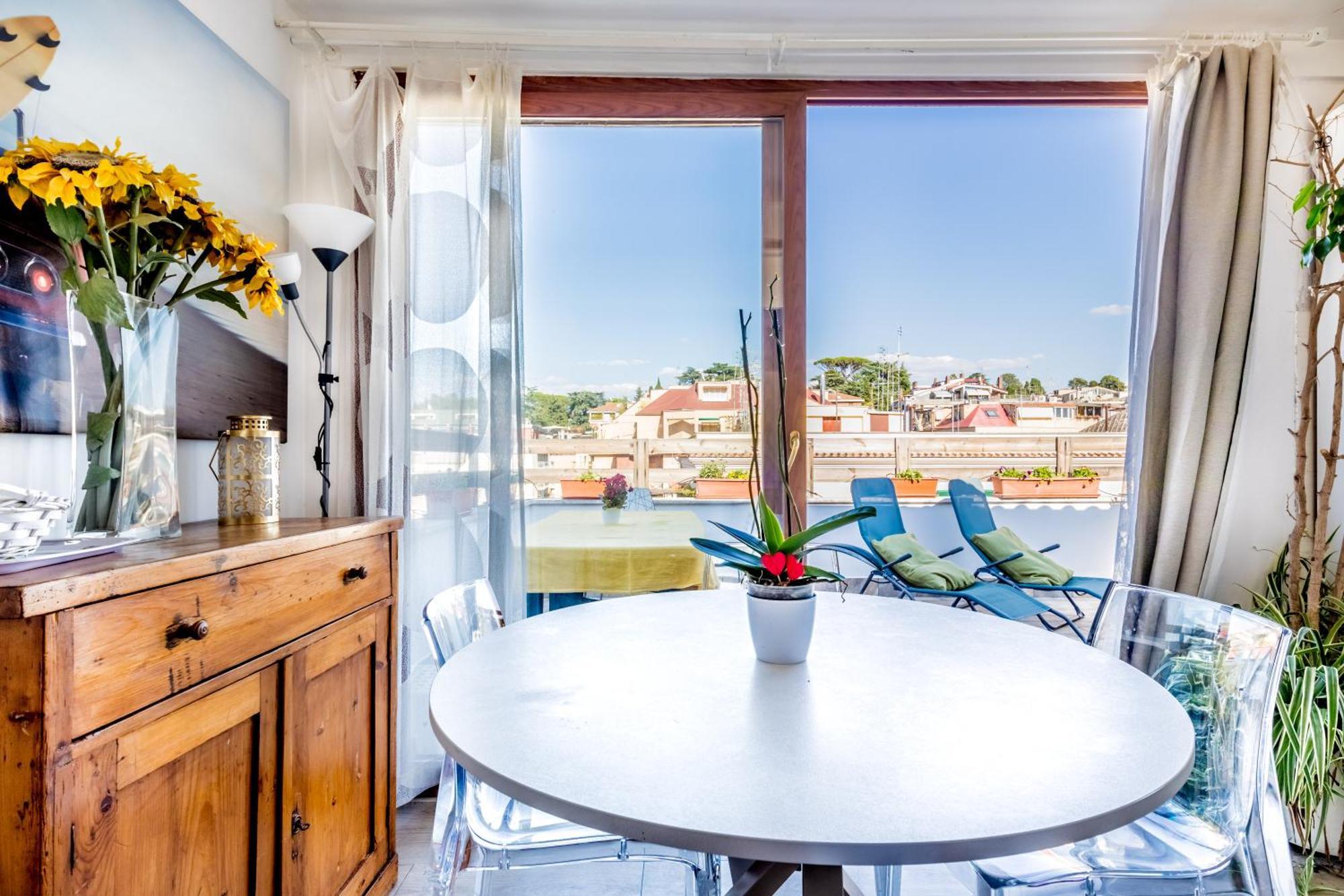 Attico Trilocale In Zona Farnesina Apartment Roma Ngoại thất bức ảnh